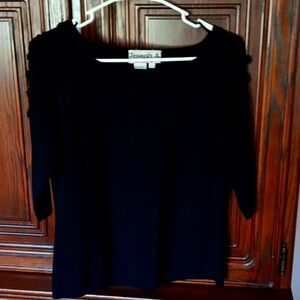 Joseph A black silk evening wear Size L